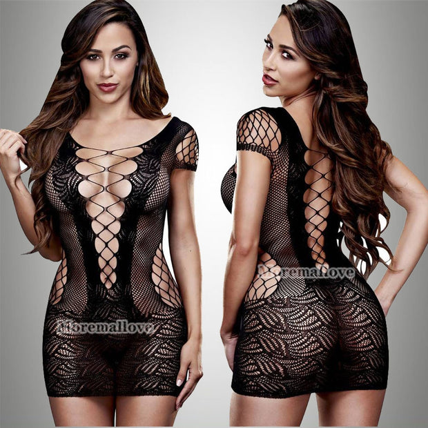 Sultry Siren Mesh Night Dress: Embrace Your Inner Temptress