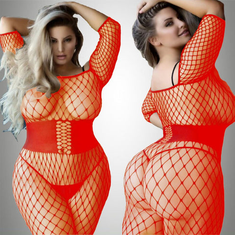 Plus Size Women's Sexy One Piece Open Bra Pantyhose