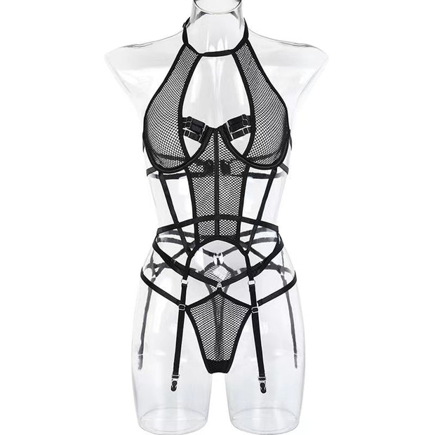 Seductive Temptation Mesh Lingerie Set