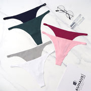 Ice Silk Seamless Panties For Women Soft Thin Band Thongs