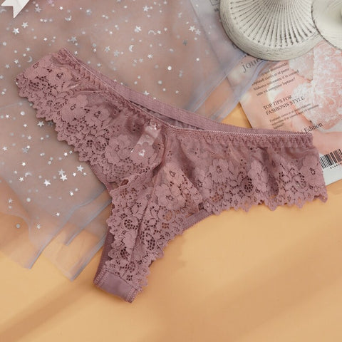 Seductive Sheer Lace G-String Panties: Enhance Your Intimate Allure